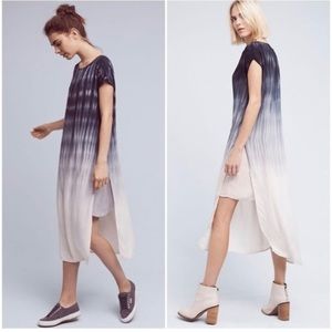 Anthropologie Cloth & Stone Ombre Horizon Fade Dress